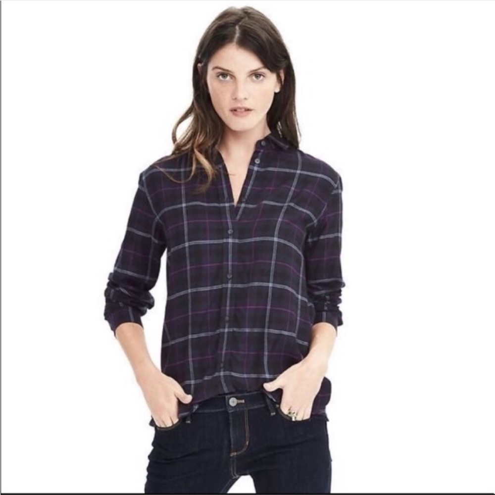 Banana Republic Dillon Plaid Flannel Shirt